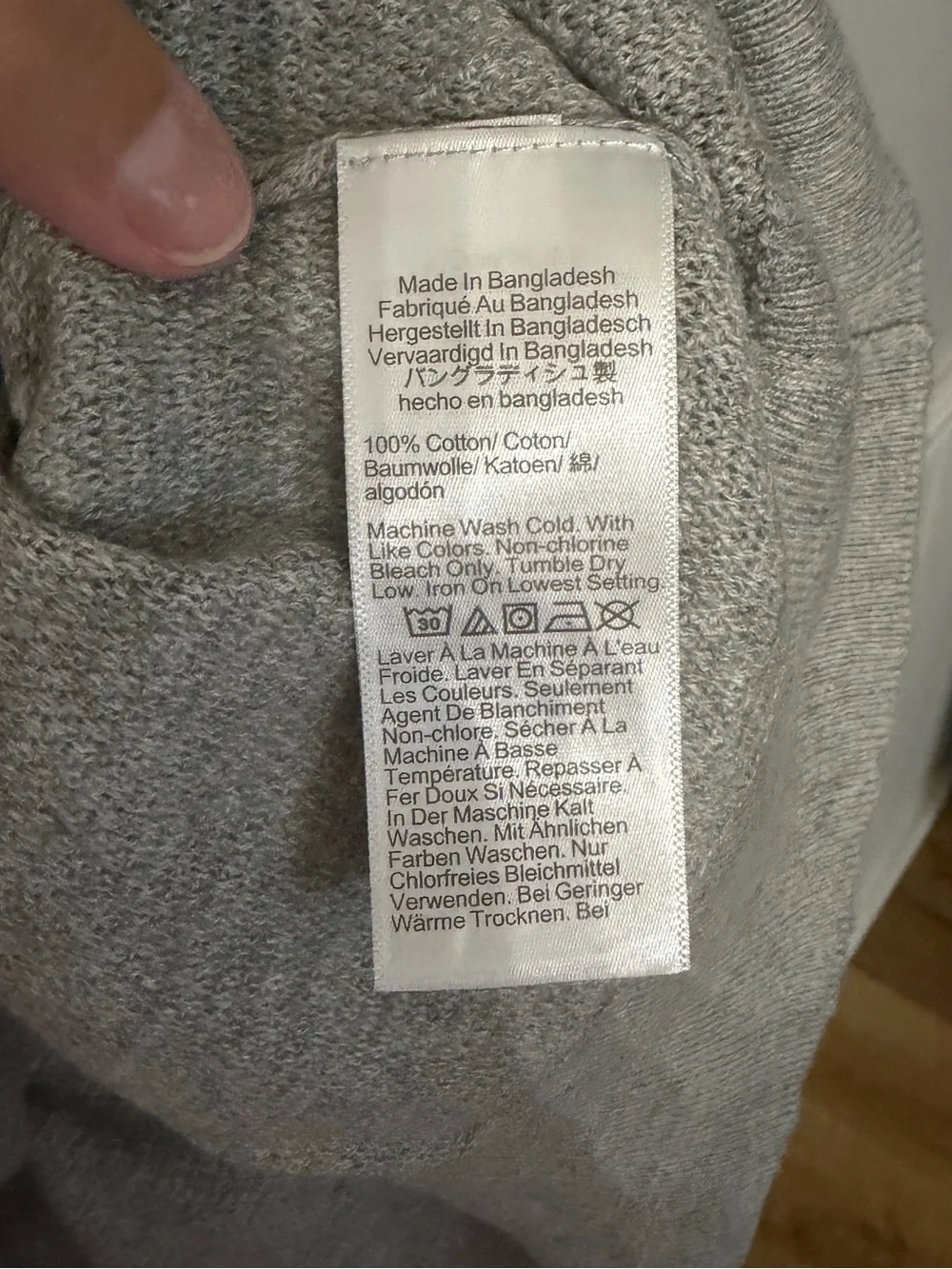 J. Crew Men’s Light Gray Long Sleeve Cotton Knit Crewneck Sweater Sz XXL NWT